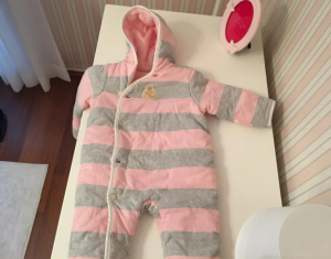 İKİNCİ EL MARKS & SPENCER lacivert bez babet 22 KIŞLIK Ralph Lauren Pembe Bebek Astronot Tulum