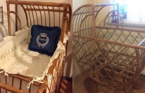 Kiremit osmanlı oluklu kiremit (ikinci el alaturka çıkma kiremitler) 7 bambu ağacından yapılmış tekerlekli bebek beşiği