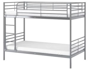 5 Aylık İkinci El Ayrılabilir Yavrulu Ranza FİYATI: 1500 TL 9 Sıfır ayarında garantili ve faturalı ikea 2 katlı gri ranza