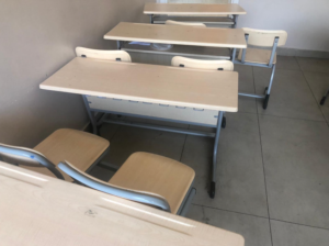 Defolu teşhir elbise dolabı toptan outlet 2 Kapaklı gardırop elbise dolabı 7 Okul Kurs Mobilyası, anaokulu ve kreş Malzemeleri, çıkma dershane masası