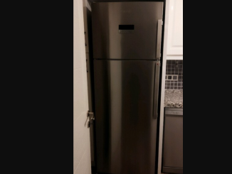 arcelik siyah cam inox buzdolabi 1